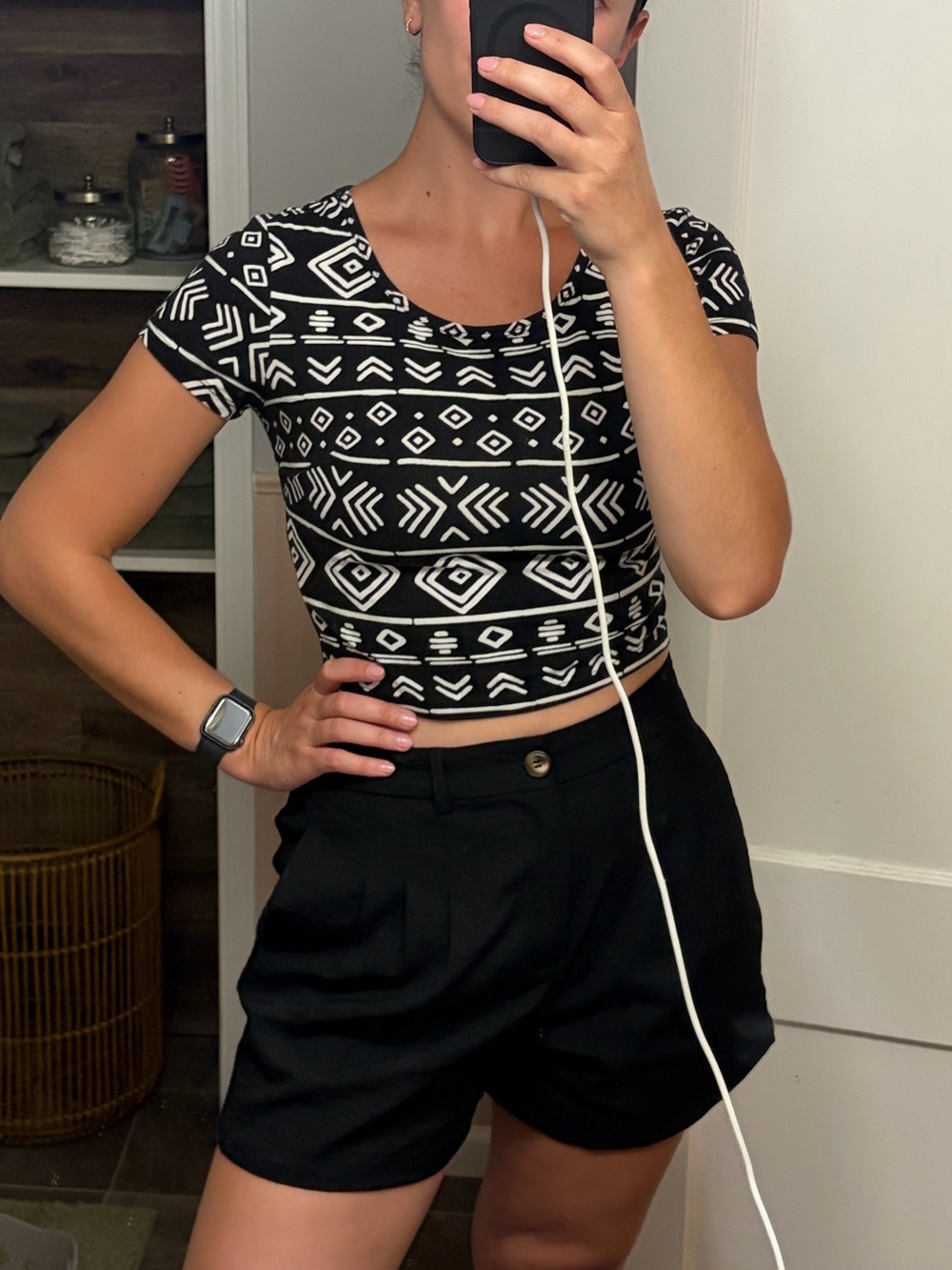 Printed Crop Top
